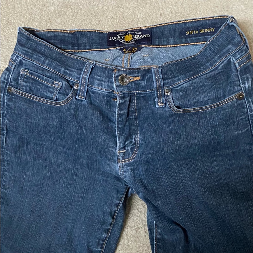 LUCKY BRAND JEANS WOMEN/LUCKY BRAND MIDRISE/SOFIA SKINNY/SIZE 4/27